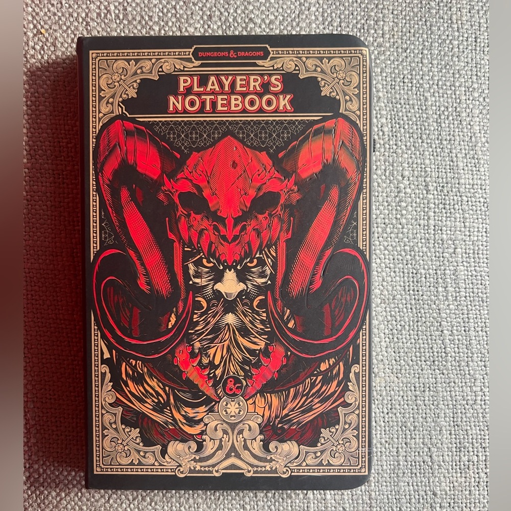 Dungeons and Dragons players notebook